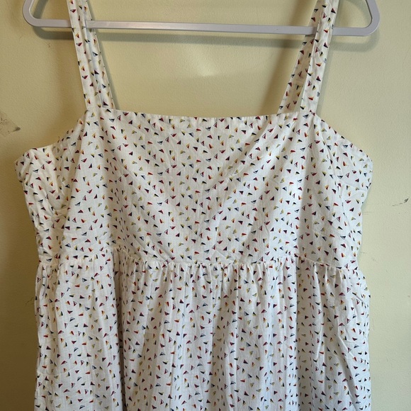 Vineyard Vines NWT MINI SAIL SMOCKED DRESS WHITE CAP XL Lined‎ Beach Preppy - Picture 2 of 7